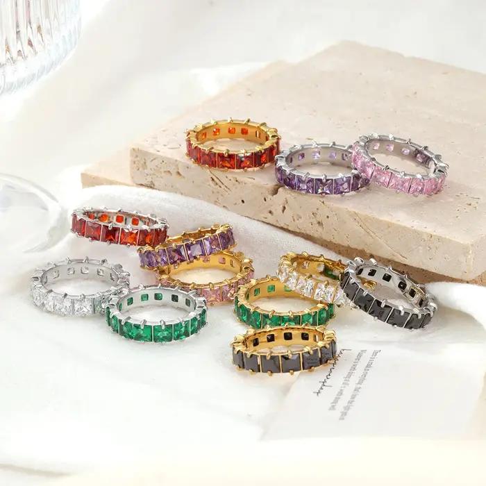 Bague en acier inoxydable pour femme