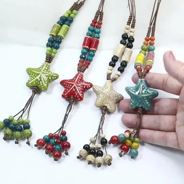 Collier en zircon étoile de soleil vintage pour femmes chaîne ras du cou pendentif double couche bijou mode occassions spéciales