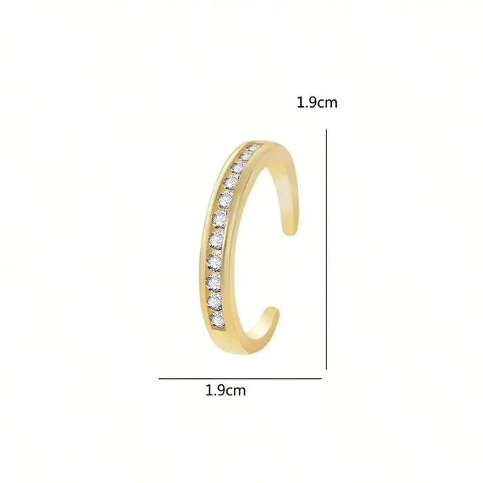 Bague de pied étoile à Six branches en zircone plaqué or 18 carats pour femmes, mode étanche, vacanc