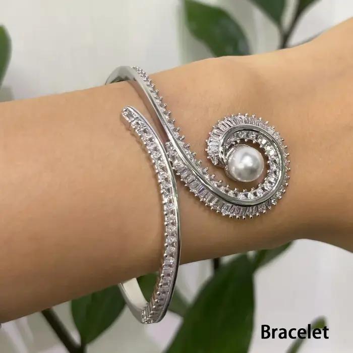 Bracelet de boucles d'oreilles série perle