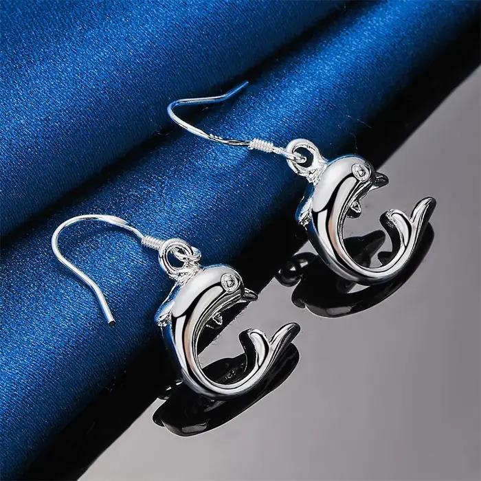 1 paire de boucles d'oreilles en argent sterling 925