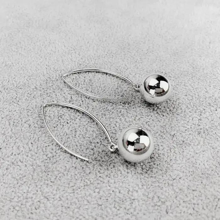 XIYANIKE été élégant boule longue goutte boucles d'oreilles pour femmes fille nouvelle mode bijoux