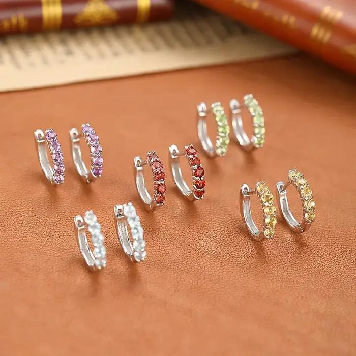 Boucles d'oreilles de luxe en argent Sterling S925 pour femmes