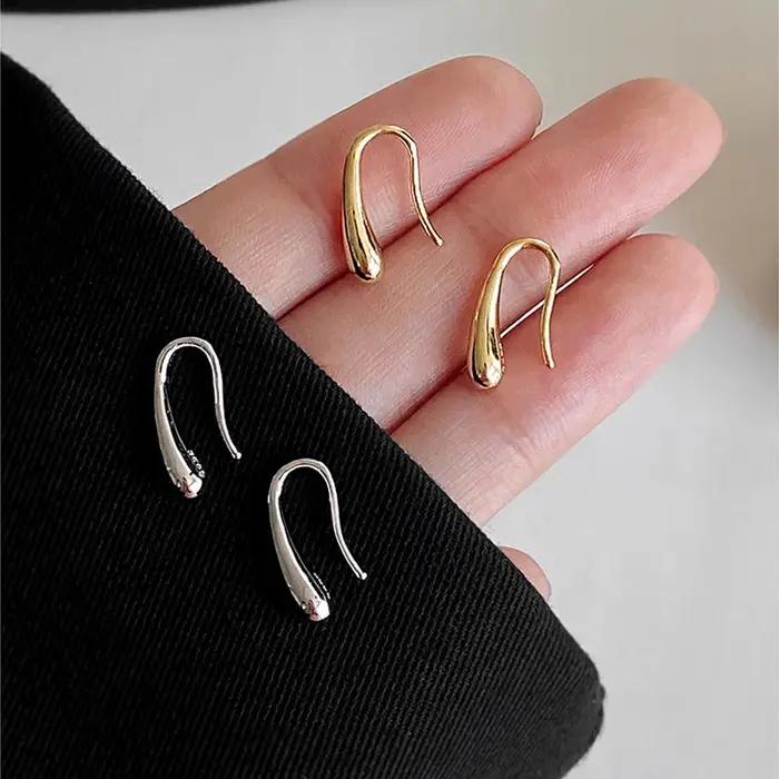 Boucles d'oreilles en argent Sterling 925 en forme de goutte d'eau pour femmes