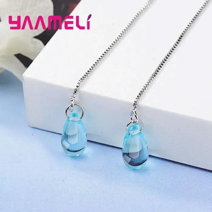 Boucles d'oreilles longues pendantes pour femmes