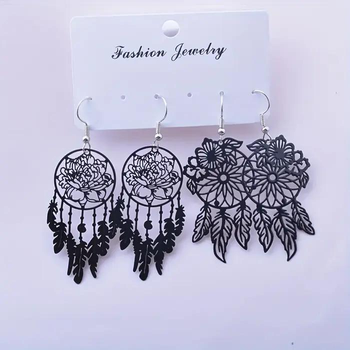 2 paires d'oreilles attrape-rêves bon marché