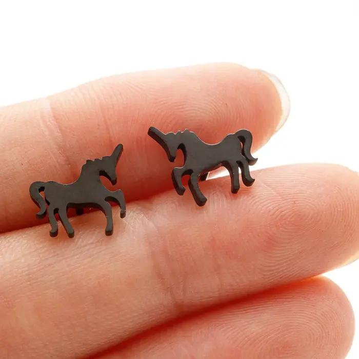 Boucles d'oreilles à tige en acier inoxydable pour femmes