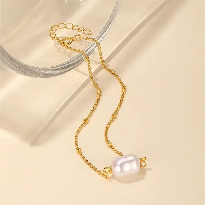 Bracelet en argent sterling 925 serti de Zircon fleur croix baroque perle main femme occasions spéciales fête des mères bijoux Pulsera