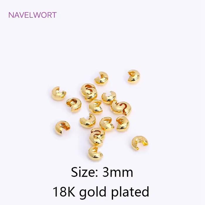 50/100 pièces 18K plaqué or laiton fil garde gardien protecteurs boucles U forme fermoirs connecteur