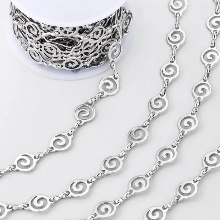Chaîne en spirale en acier inoxydable de 1 mètre