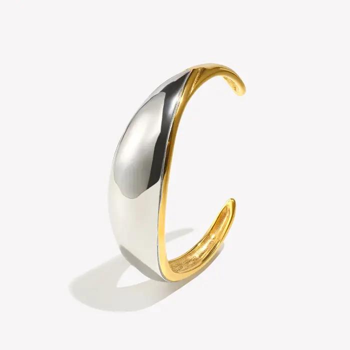 E.B.belle-Bracelet minimaliste en patchwork deux documents pour femme