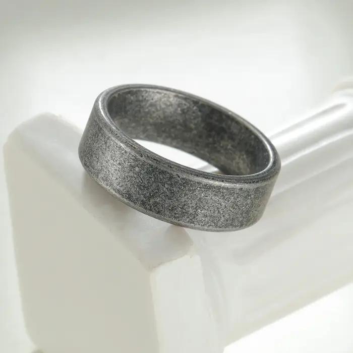 Bague en acier inoxydable pour homme style hiphop rock rétro métal antique large punk gothique rock hip hop accessoire bijou cadeau