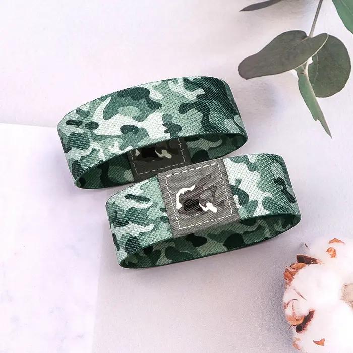 Bracelet de Camouflage Classique Élastique pour Femmes et Hommes Occasions Spéciales Sportifs Mode Accessoires