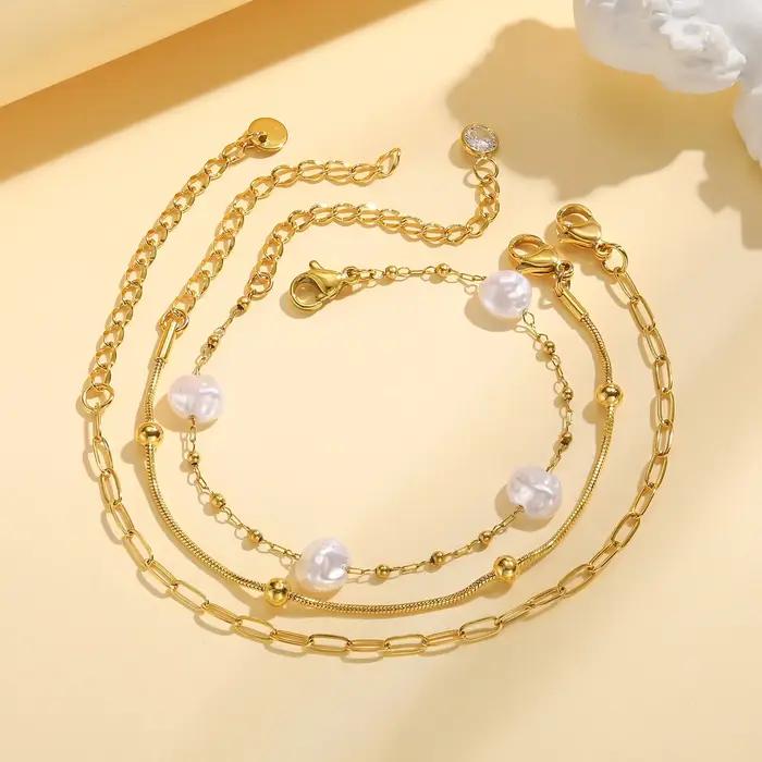 Bracelet de perles commissionné pour femme, bijoux empilables simples, 10mm