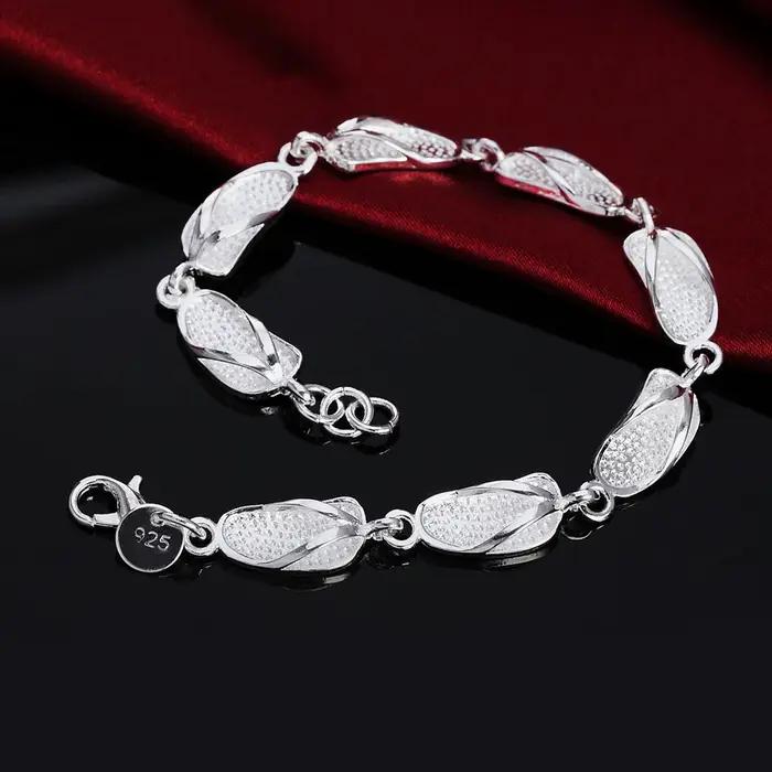Bracelet chaîne en argent Sterling 925 pour femmes