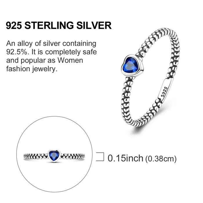 Bague en argent Sterling 925 originale pour femmes et filles, bijoux Vintage scintillants en forme d