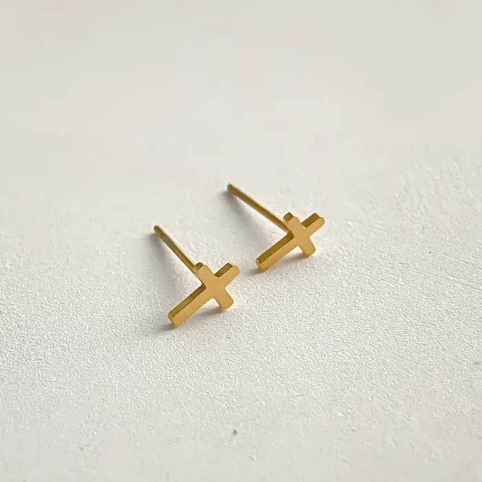 EManco – boucles d'oreilles à clous en acier inoxydable