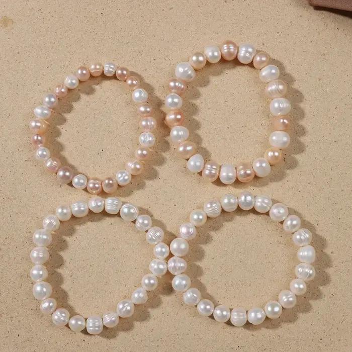 Bracelets de luxe en perles naturelles pour femmes