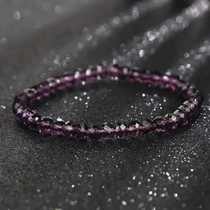 Nouveau Bracelet en cristal d'autriche artificiel, perles en pierre brillante, corde élastique, bijo