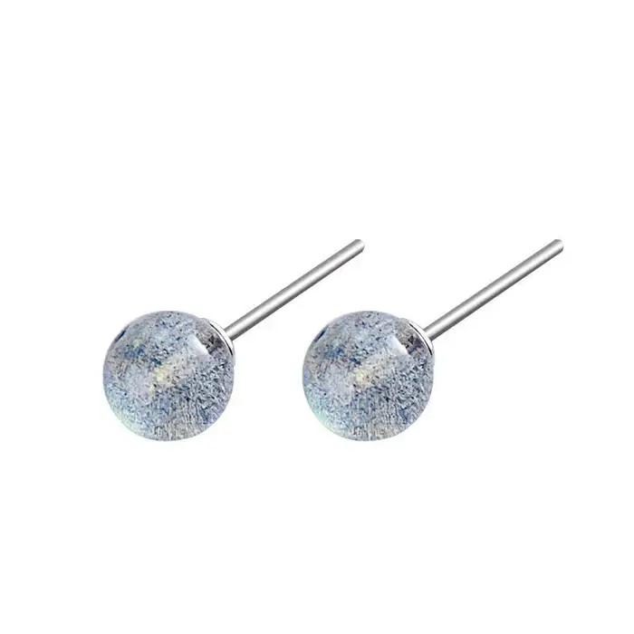 Buyee – boucles d'oreilles en argent Sterling 925 pour femmes, pierre naturelle Moonlight, bijoux fi