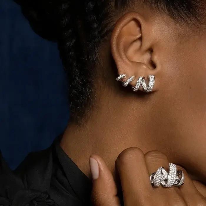 Musla Design – boucles d'oreilles de luxe en argent Sterling 925 pour femmes
