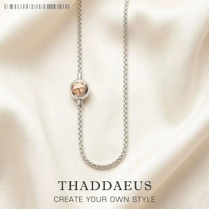 Collier basique Rose Glod, 2017 marque 925 brin en argent Sterling Bijoux de mode Style européen Bij