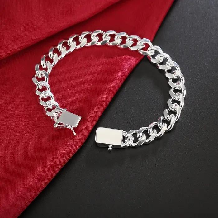 Bracelets en argent regardé 925 pour hommes et femmes