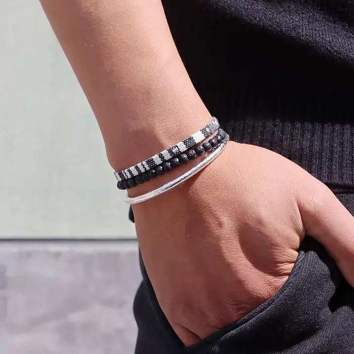 Ensemble de bracelets en perles pour hommes, style bohème, été, plage, fête, bijoux, Vintage, tressé à la main, ajustables, cadeaux pour filles et femmes