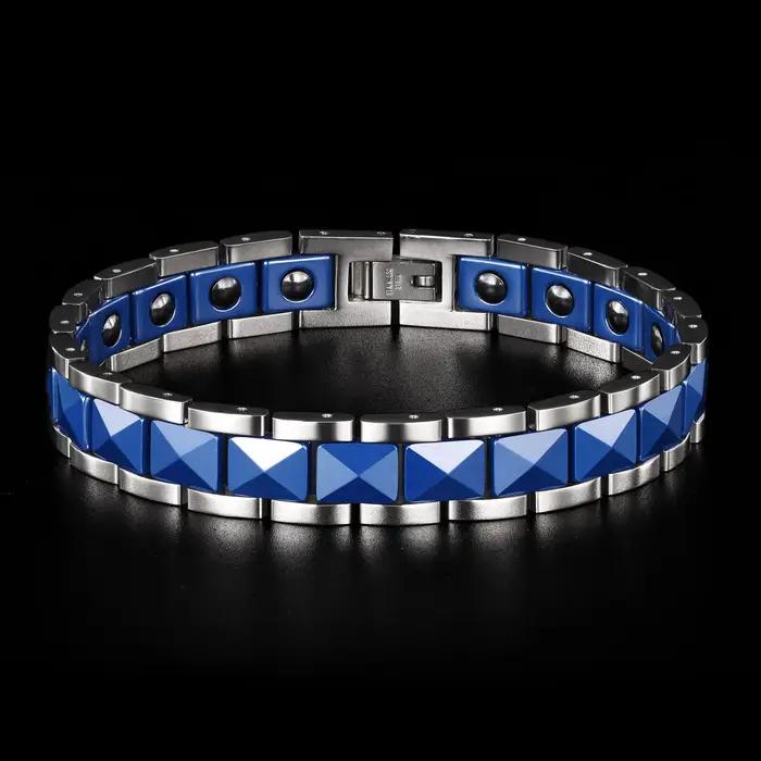 ARADOO – Bracelet en céramique et titane de qualité supérieure pour hommes et femmes