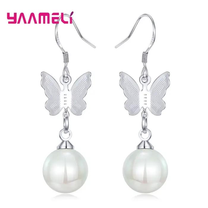 Boucles d'oreilles en argent regardé 925 pour femmes et filles