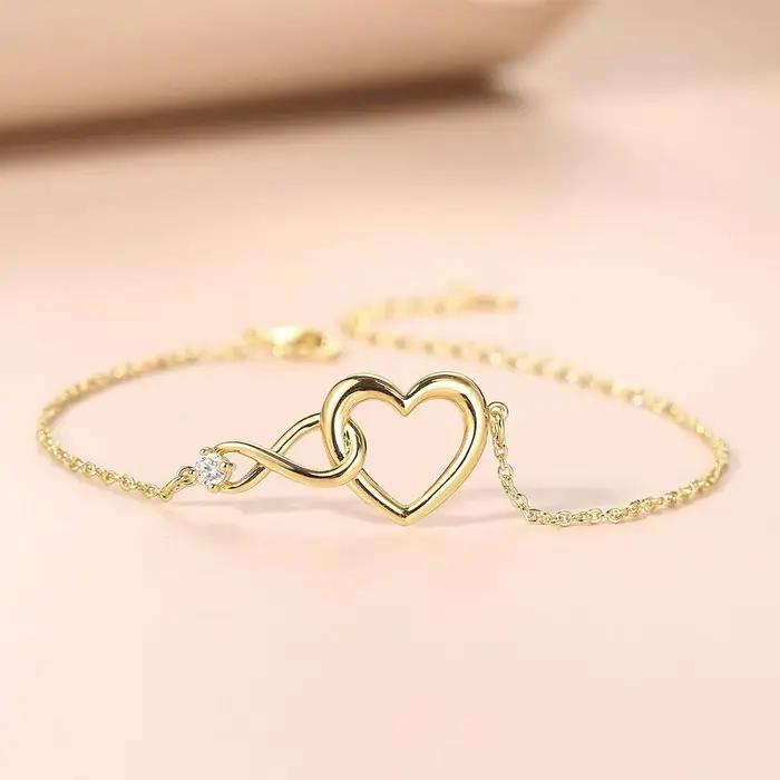 INS – bracelets à breloques en forme de cœur pour femmes
