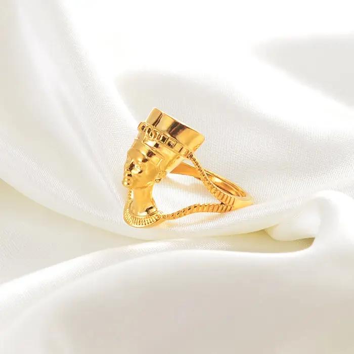 Bague Anniyo Reine Égyptienne Néfertiti pour Femme