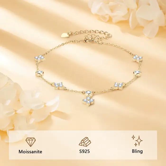 ICEBLING – Bracelets Moissanite classiques de luxe pour femmes