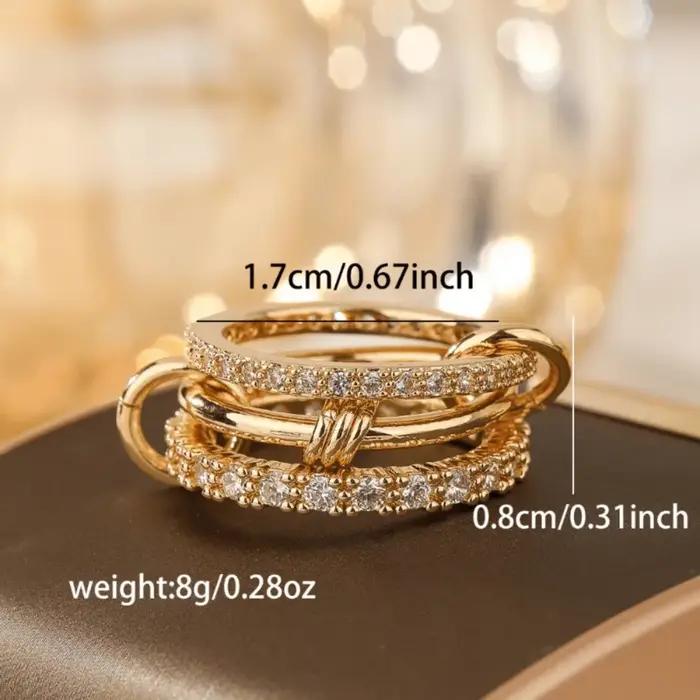 Bague empilable élégante pour femmes – Bijoux tendance pour les amateurs de mode