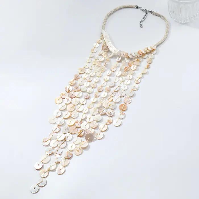 Collier bohème multicouche tissé à la main