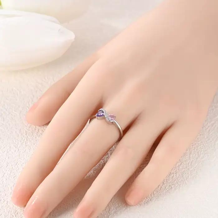 Bague originale en argent Sterling 925 pour femmes et filles