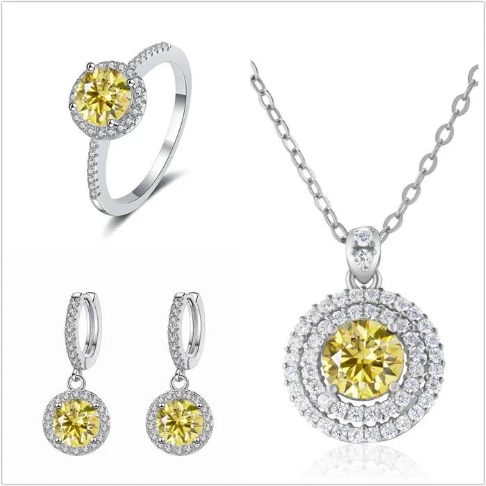 Group ensemble de bijoux Moissanite pour femme