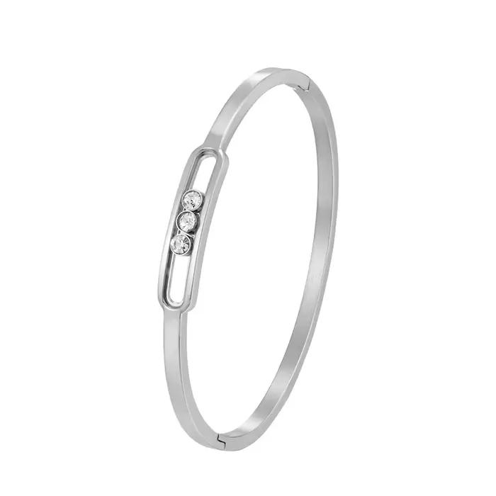 Bracelet classique coulissant en Zircon 3 pour femmes