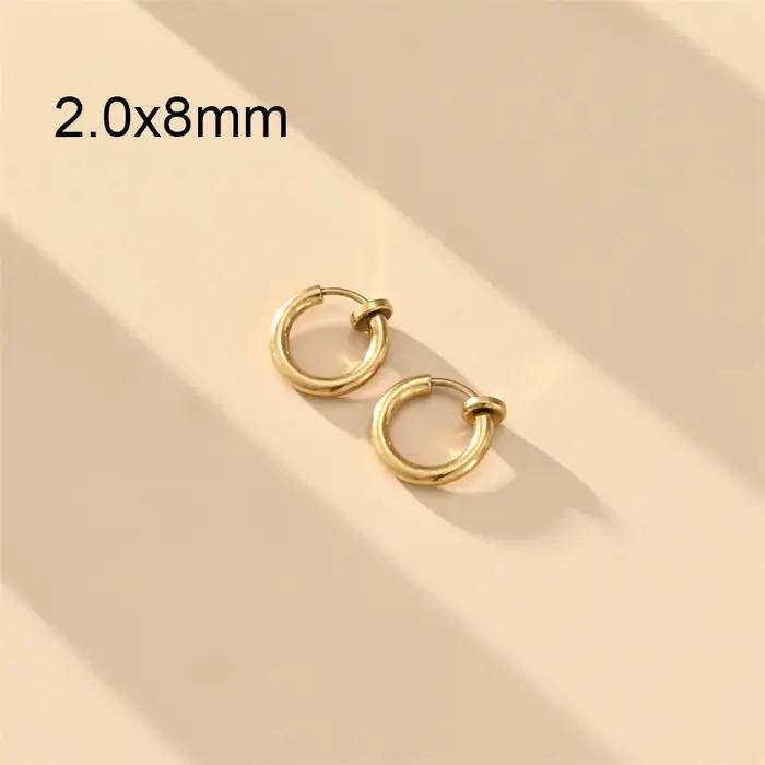 1 paire de boucles d'oreilles à clip sans douleur pour hommes/femmes