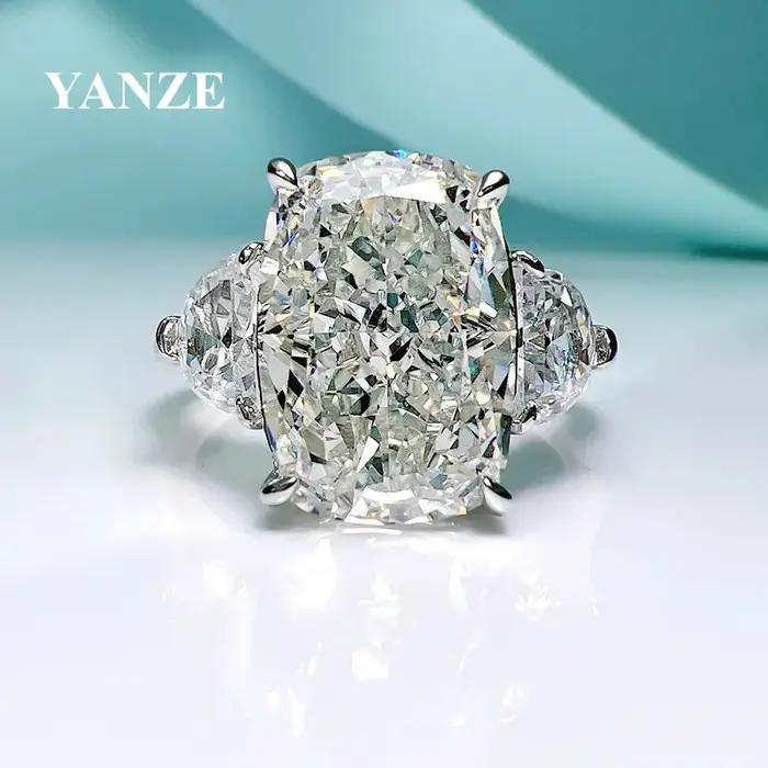 Bague en diamant à haute teneur en carbone
