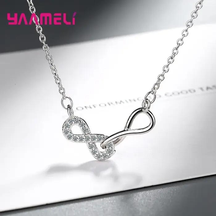 Extron Love-Collier ras du cou en argent regardé 925 pour femme