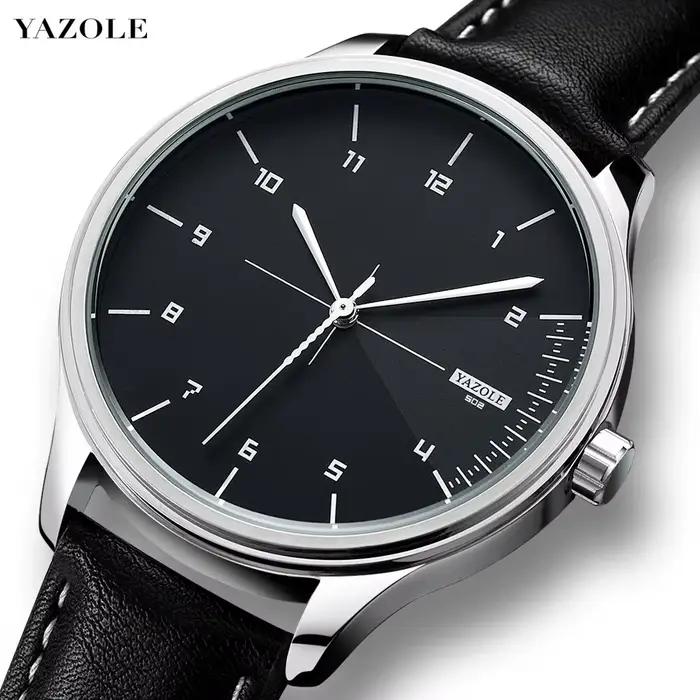 Top marque nouvelle montre pour hommes bracelet en cuir Ultra mince montre minimaliste pour hommes décontracté Simple Quartz étanche montres