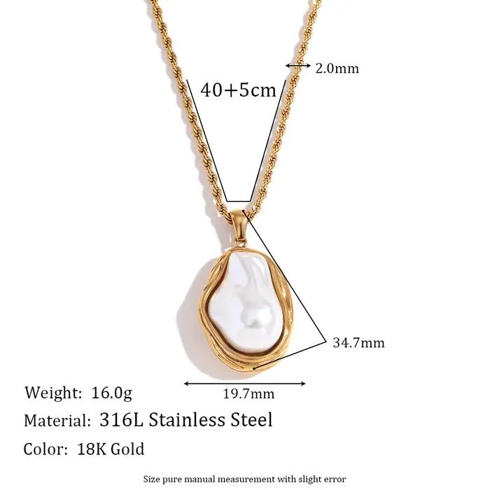 E.B.belle-Collier de boucles d'oreilles à motifs de perles pour femmes, bijoux en acier inoxydable,