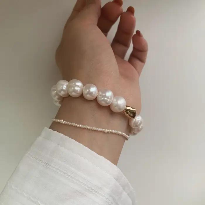 Bracelet de perles d'eau douce naturelles pour femme