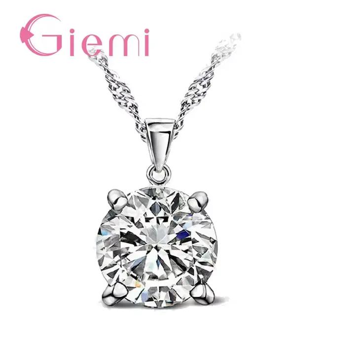 Magnifique collier avec pendentif en pierre de cristal autrichien, bijoux de mariage pour femmes, ch