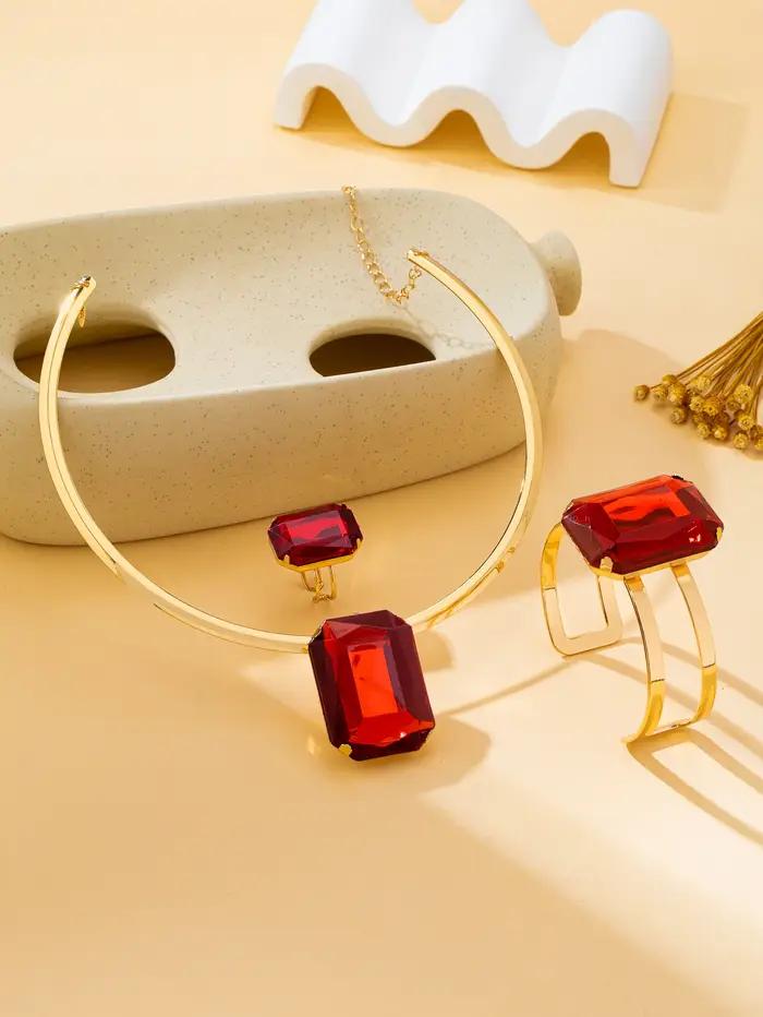 Ensemble de bijoux pour femmes en trois pièces