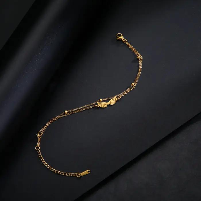 Skyrim-Bracelet à Breloques Ailes d'Ange pour Femme et Fille