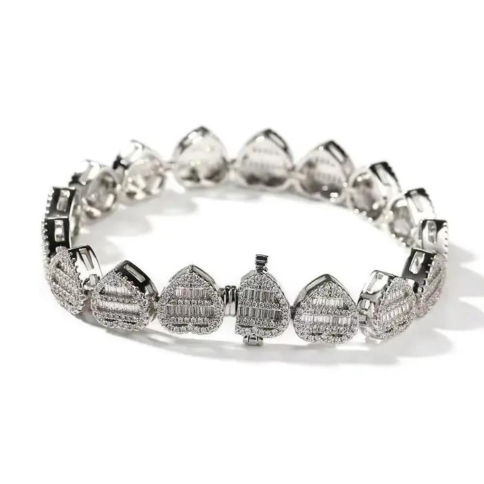 Bracelet d'amour carré en T pour hommes et femmes européens et américains