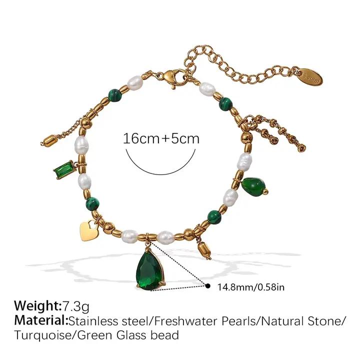 Amaiyllis lumière luxe perle naturelle cubique zircone collier pendentif exquis élégant clavicule ch