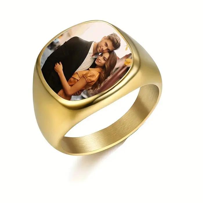 Bagues Photo personnalisées pour hommes
